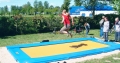 Trampolin mit Kindern